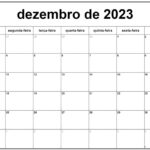 Calendário Dezembro 2023 Imprimir Tabela PDF