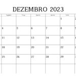 Calendário Dezembro 2023 Para Imprimir