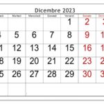 Calendario Dicembre 2023 Da Stampare