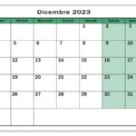 Calendario Dicembre 2023 Da Stampare Gratis