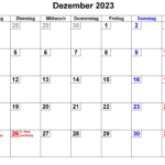 Kalender Juli bis Dezember 2023 Zum Ausdrucken