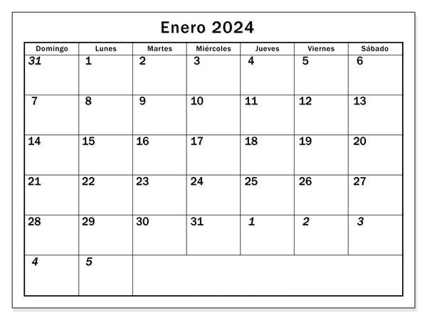 Calendario Enero 2024 Argentina