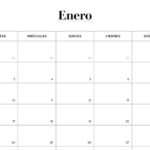 Calendario Enero PDF 2024 Para Imprimir