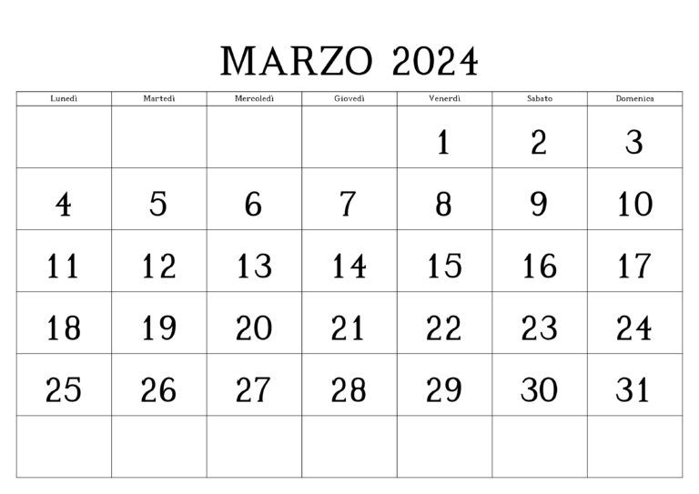 Calendario Marzo 2024 Chile PDF