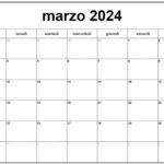 Calendario Marzo 2024 Da Stampare