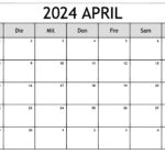 Kalender 2024 April