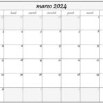 calendario marzo 2024 argentina Word