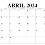 Calendario Abril 2024 PDF